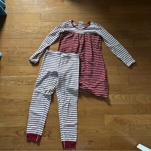 Hanna Andersson Red and White Casual Dress